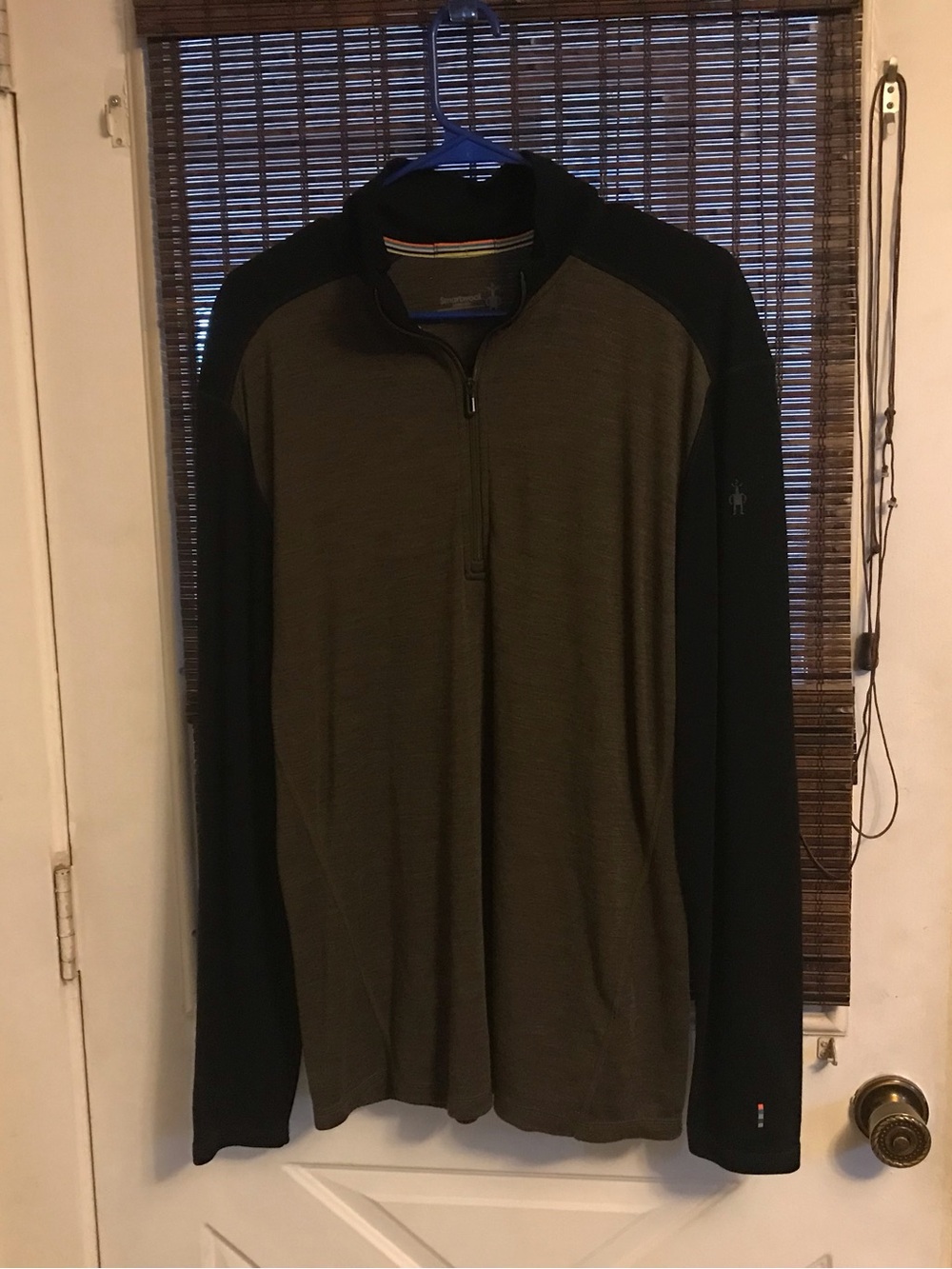 Smartwool Men's Classic Thermal Merino Base Layer Pattern Quarter Zip Pullover